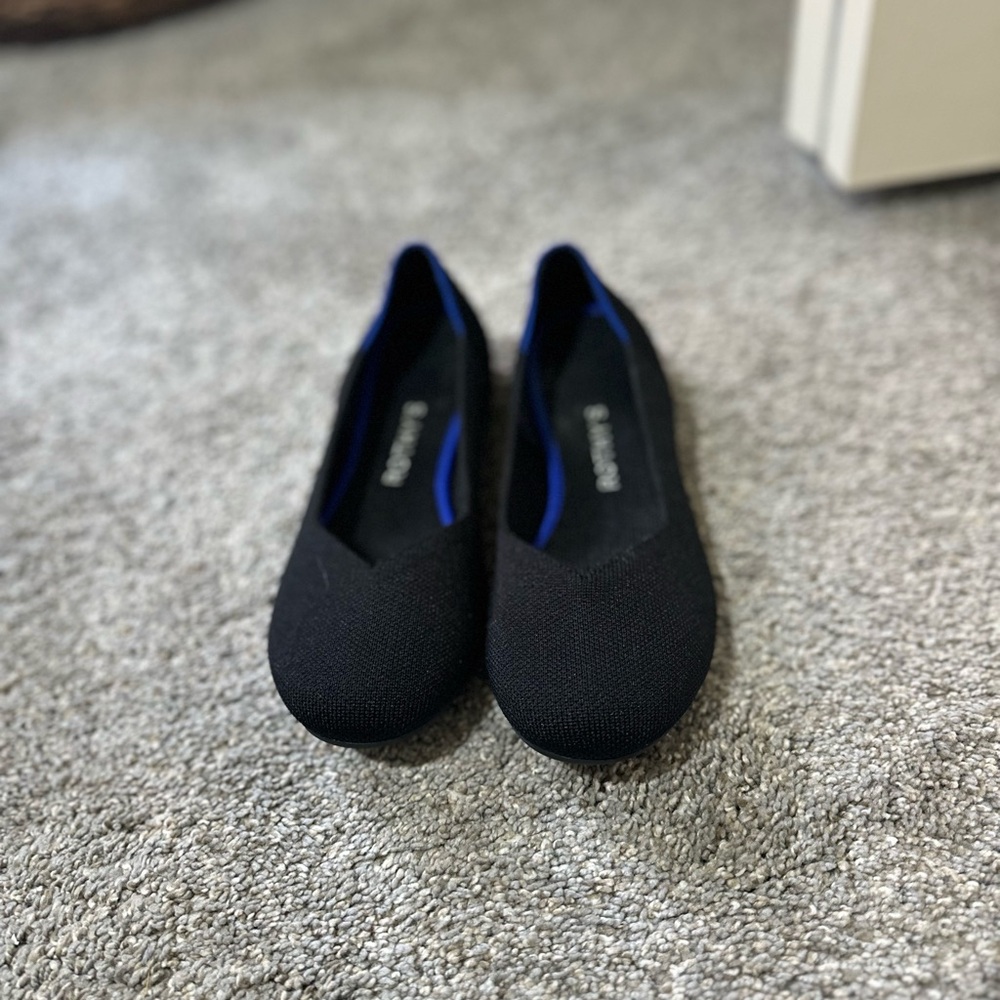 Black and Blue Flats